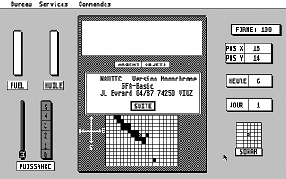 Nautic atari screenshot